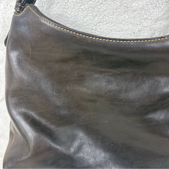 Dooney and Bourke Kingston  Brown Florentine Leather Shoulder Bag - Picture 4 of 9